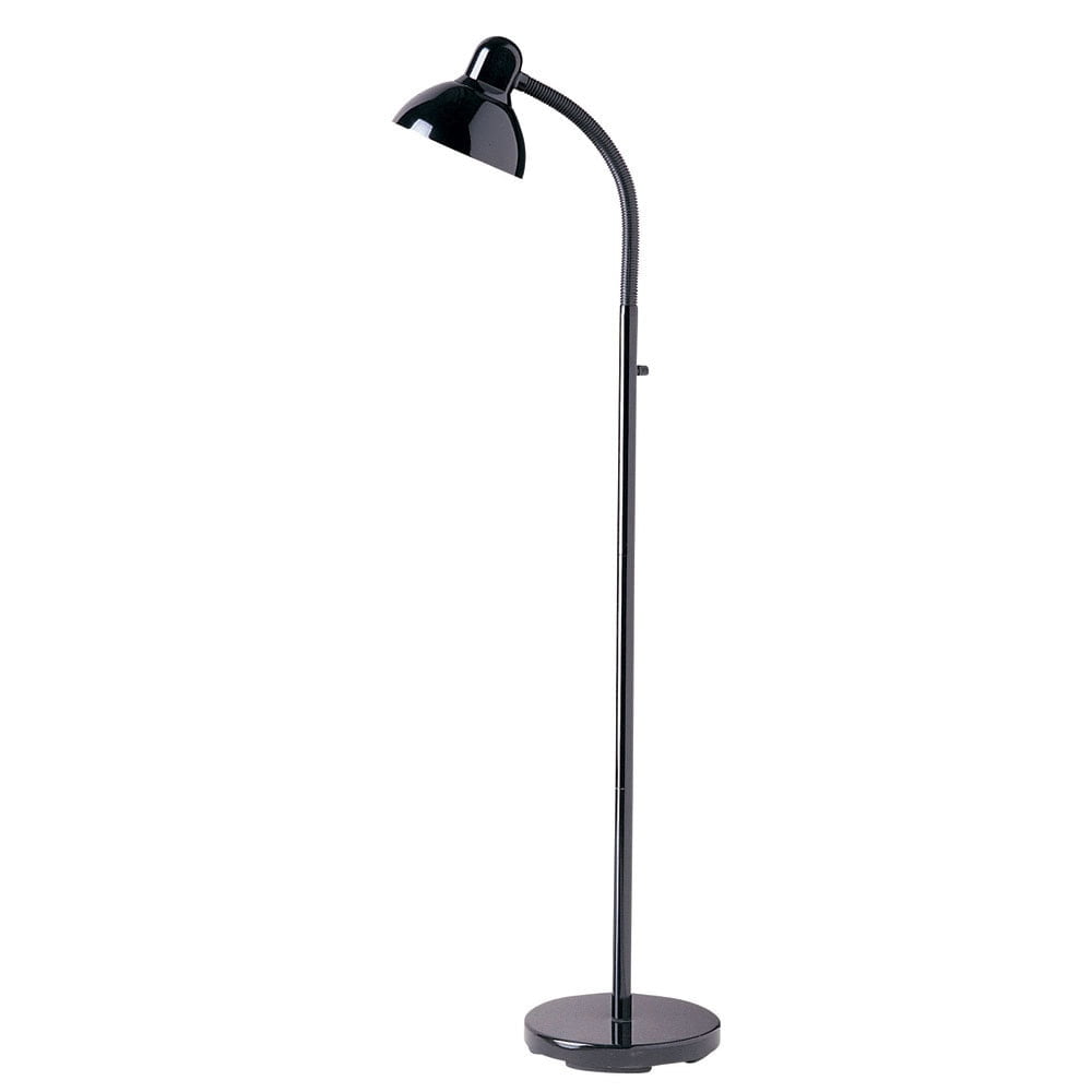 Dainolite Gooseneck Floor Lamp Black