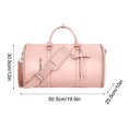 thumbnail image 3 of COFEST Garment Bags for Travel for Women 2024 Garment Duffle Bag Convertible Foldable 2 In 1 Suit Bag for Hanging Clothes Business Trip Bag with Toiletry Pocket Pink, 3 of 7