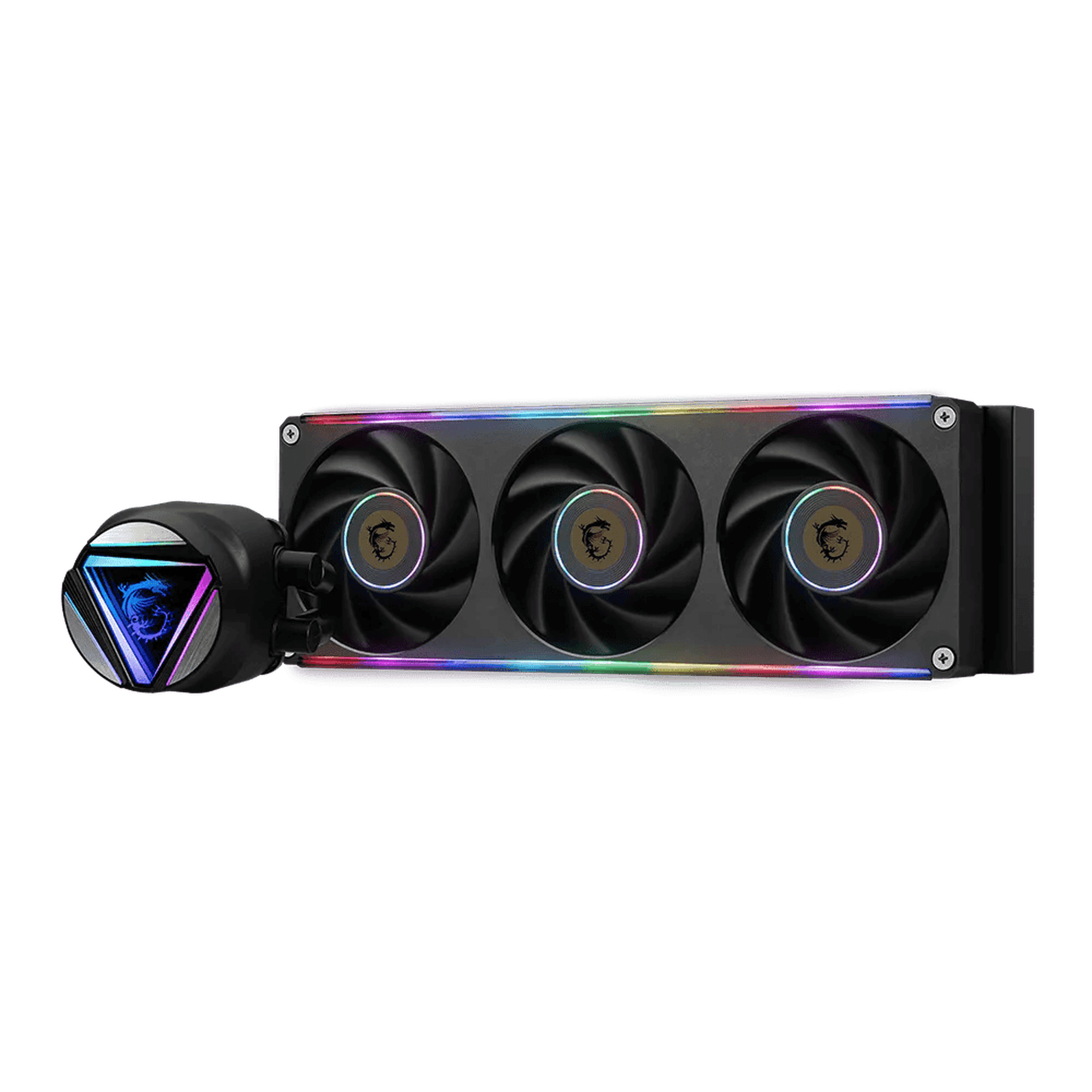 MSI MAG Coreliquid C360 V2 - AIO ARGB CPU Liquid Cooler - 360mm Radiator - EZ Swap Water Block - Double Ball Bearing 120mm ARGB PWM Fans x3 - LGA 1700/1851, AM5 / AM4, Black