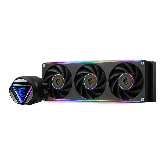 MSI MAG Coreliquid C360 V2 - AIO ARGB CPU Liquid Cooler - 360mm Radiator - EZ Swap Water Block - Double Ball Bearing 120mm ARGB PWM Fans x3 - LGA 1700/1851, AM5 / AM4, Black