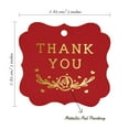 thumbnail image 7 of Inkdotpot Hang Tags Thank You Bridal Shower Favor Bracket Shape Gift Tags Real Gold Foil Bonbonniere Tag Pack Of 100, 7 of 7