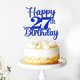 thumbnail image 5 of Cake Topper Kaoenla Feliz 27.º Cumpleaños Azul con Brillo, 5 of 8