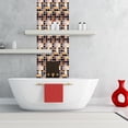 thumbnail image 3 of Self Adhesive Mosaic Pattern DIY Wall Sticker Kitchen Tile Wall Decals(Chocolate Gold), 3 of 8
