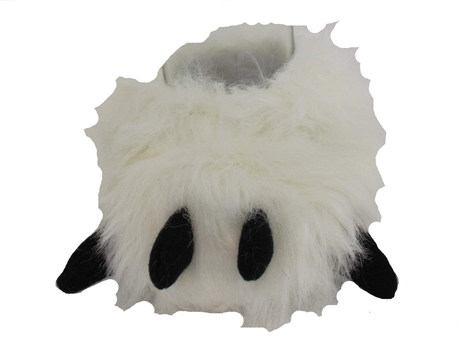 white monster slippers