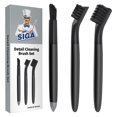 thumbnail image 1 of Juego de cepillos limpiadores de lechada MR.SIGA en forma de V y borde Deep Clean, 1 of 6