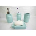 thumbnail image 6 of Home Basics 4Pc Bathroom Set Mason Jar - Mint, 6 of 6