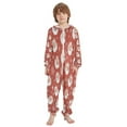 thumbnail image 2 of Vzayyk 4T-14Y Size Aviliable Cozy One-Piece Footless Sleeper Pajama Vintage Cute Santa Claus, 2 of 8