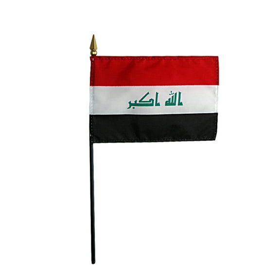 Iraq - 4"X6" Stick Flag (2008)