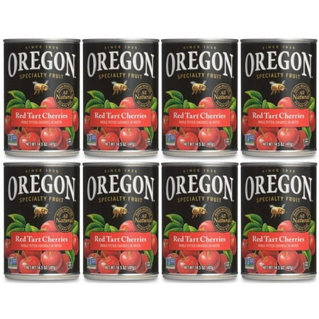 (8 Pack) Oregon Specialty Fruit Red Tart Cherries In Water, 14.5 (Best Fruit Tarts Nyc)