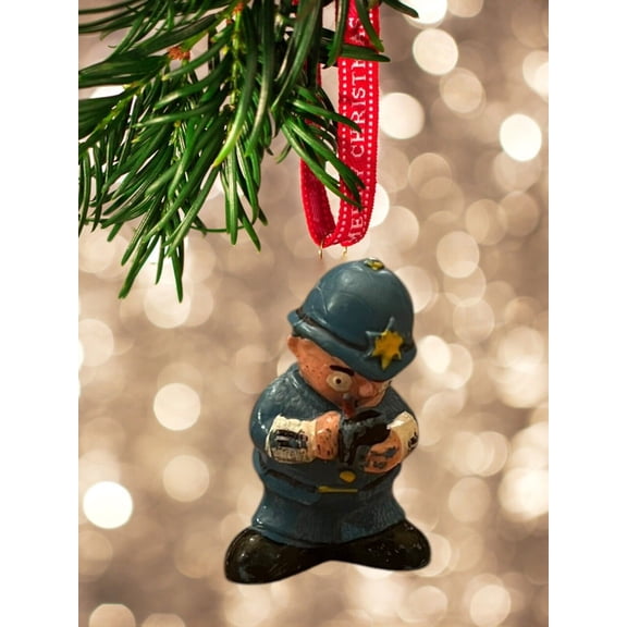 ORNAMENT Mr Plod Mini Figure Police Man Figurine Miniature Collectible