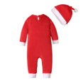 thumbnail image 4 of Recién llegado 2024, traje navideño para bebé, mameluco de Papá Noel para bebé, disfraz de elfo de Papá Noel para recién nacido, 4 of 5