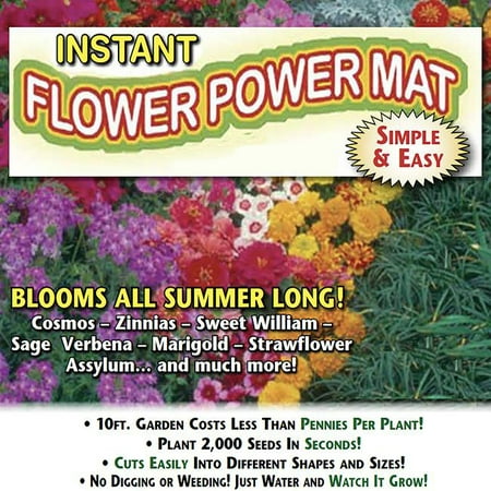 Roll and Grow Flowering Border Mat-Flower Power -  (8 sq.