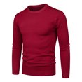 thumbnail image 3 of Vedolay Mens Sweaters 2023 Cute Long Sleeve Sweaters Loose Tops Knit Pullover Red,One Size, 3 of 4