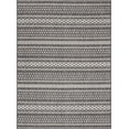thumbnail image 2 of Well Woven Fallon Arwen Modern Tribal Black 5'3" x 7'3" Hi-Lo Indoor/Outdoor Area Rug, 2 of 7
