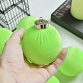 thumbnail image 5 of Flocked Velvet Christmas Ball Ornaments Set Fluorescent Green Velvet Tree, 5 of 9