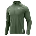 thumbnail image 1 of Camiseta de running para hombre, talla G, manga larga, de secado rápido, talla S, color verde, 1 of 7