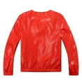 thumbnail image 2 of Richie House Little Girls Orange Bow Accent Breaker Jacket 5, 2 of 2