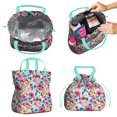 thumbnail image 2 of Pioneer Flower Floral Print Pattern Drawstring Lunch Bag Women - Drawstring Lunch Bag Insulated for Work Office - Stain-Resistant Large Lunchbags for Women with Multi-Pockets, 2 of 6