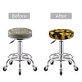 thumbnail image 4 of Goofa Sunflower 6 Printed Stool Covers Round, Waterproof Round Bar Stool Covers Anti-Slip Round Bar Stool Seat Cover with Elastic Bands Durable -12 inch, 4 of 7