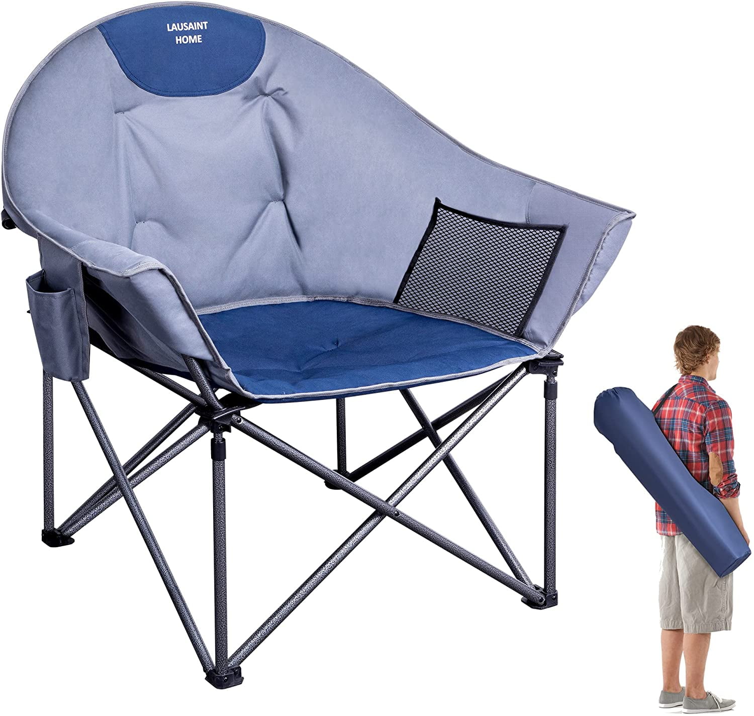 LAUSAINT HOME Padded Oversized Camping Chair with Ghana Ubuy