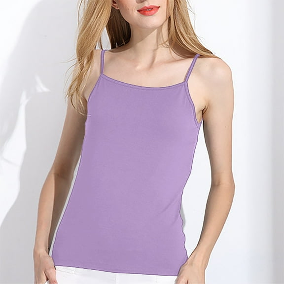 Built In Bra Tank Tops for Woman Top Tee Womans Fit Turtleneck Slim Blouse Shirt Sleeveless Solid Blouse Features: Tank Tops
