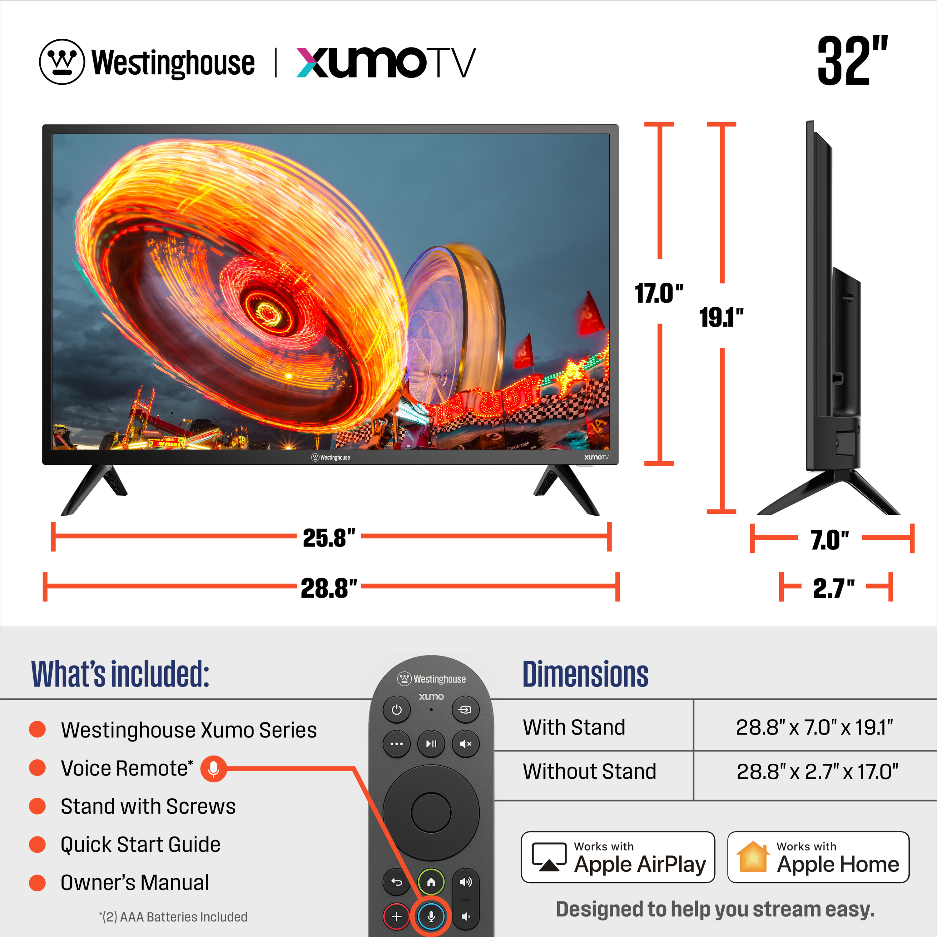 Westinghouse 32" Class HD Smart TV with Xumo TV photo 2