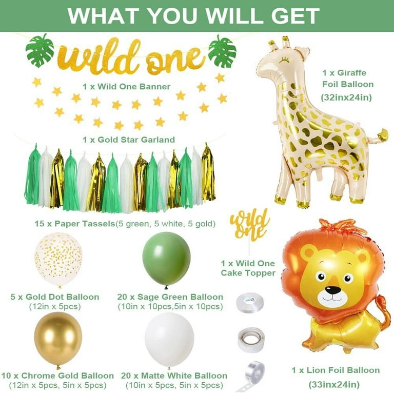 10pcs 12inch Mixed Animal Latex Balloons Party Supplies Jungle