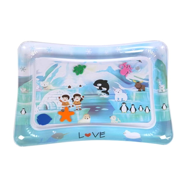 Estera de agua inflable para palmaditas, anillo de natación de vida marina, cojín de escalada, almohadilla para palmaditas para mascotas