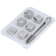 thumbnail image 2 of 6 PIEZAS DE PIEDRA PARA WHISKY CON CAJA DE ALMACENAMIENTO Cubo de Hielo de Acero Inoxidable Rocas de Whisky Reutilizables Inofensivas, 2 of 10