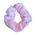 thumbnail image 2 of Eoperou Women Hair Ring High Elasticity Shiny Heart Print Color Matching Mesh Double Layers Anti-slip Stretch Girls Scrunchy Ponytail Holder Hair Rubber Band Hair Rope Hair Accessories, 2 of 8