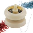 thumbnail image 3 of Quickly Bead ner Holder con Bowl Manual Fast para encordar taller fabricación de joyas , Aguja de ojo grande perfecl Hilandero de cuentas, 3 of 7