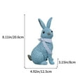 thumbnail image 3 of Resin Rabbit Ornament under $5! Kadlawus Easter Bunny Garden Ornament, Resin Rabbit Statue, Outdoor Courtyard Decor, Hand Carved Bunny Sculpture, Spring Garden Decoration, Decorative Rabbit Figurine, 3 of 6