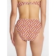 thumbnail image 3 of Time and Tru Women's and Women's Plus Tie Front High Cut Bikini Bottoms, Sizes XS-3X, 3 of 5