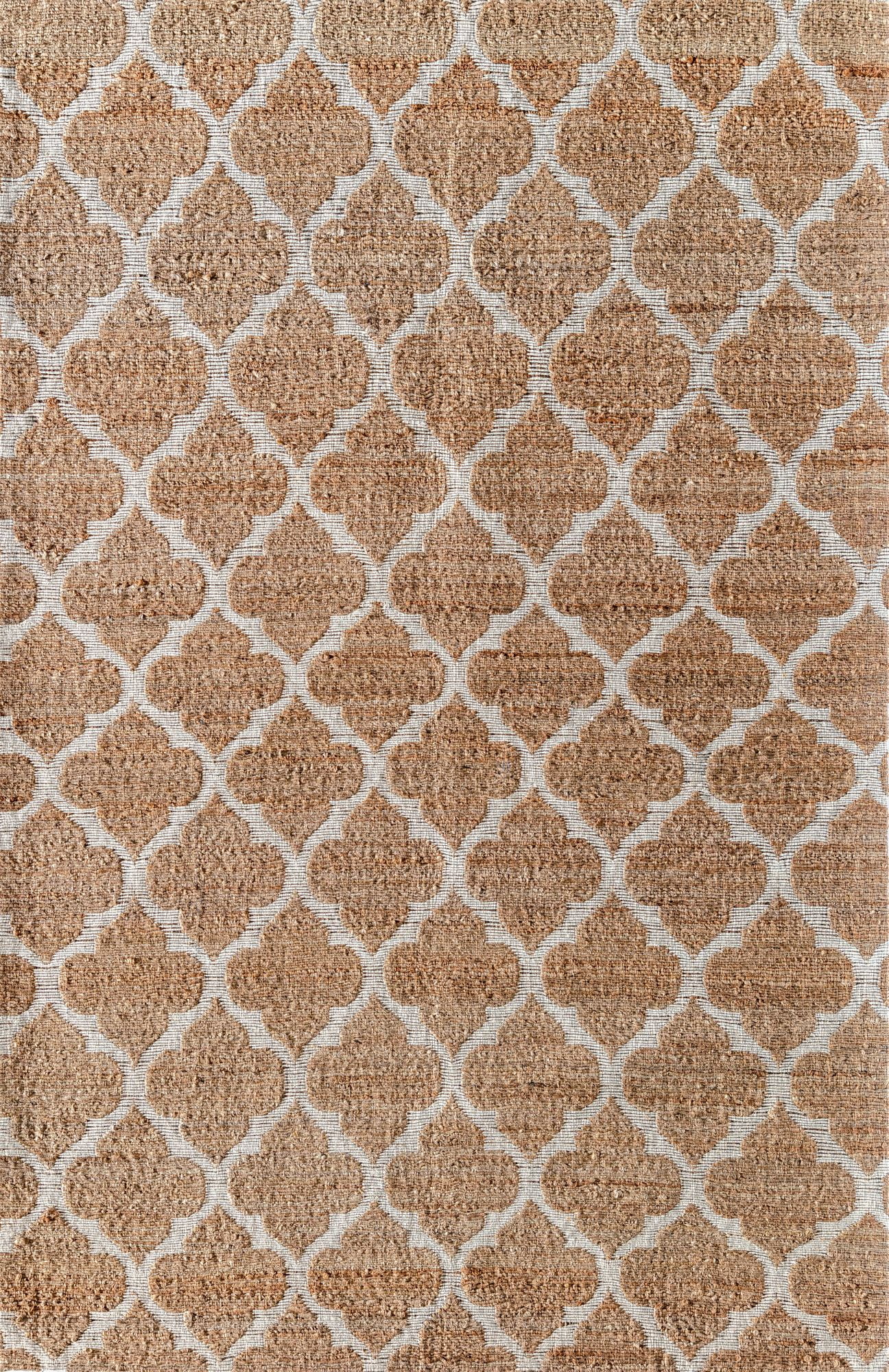 Rugs America GN25A Fancy Trellis Transitional Brown Area Rug, 8'0"x10'0"