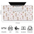 thumbnail image 5 of Long Mouse Pads for Desk,Ballet Princess Heart Pattern Desk Mats on Top Of Desks, Desk Mouse Pad Extra Large with 3mm Non-Slip Base and Stitched Edge for Gaming,Office,Work,Home 47.3"x23.6", 5 of 6