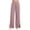 Pink, variant on Cotton Wide Leg Pants for Women with Slits Elastic High Waist Loose Casual Fall Spring Baggy Lounge Sweatpants (XL, Pink)