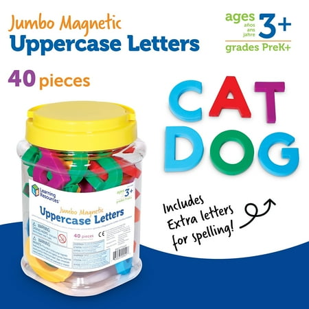 Learning Resources Jumbo Magnetic Uppercase Letters Magnetic ABC Ages 3 and Up