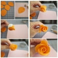 thumbnail image 3 of 10 cortadores de galletas de acero inoxidable con forma de pétalos de flor, pétalos de rosa, fondant, para repostería casera, moldes de relieve (plateados), 3 of 6