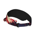 thumbnail image 2 of Sikiie Watercolor Bald Eagle Sun Visor Hat Adjustable Velcro Golf Visor Sports Sunscreen Visor Hat for Outdoor Activities, 2 of 7