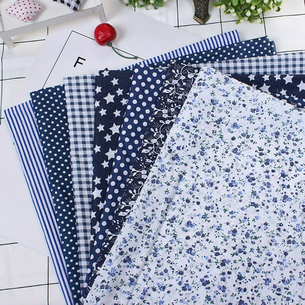 Tela de algodón para ropa de cama, 7 piezas de tela de algodón precortada de 25 x 25 cm, juego de ropa de cama, tela de algodón precortada, estándares líderes en la industria de la ropa de cama