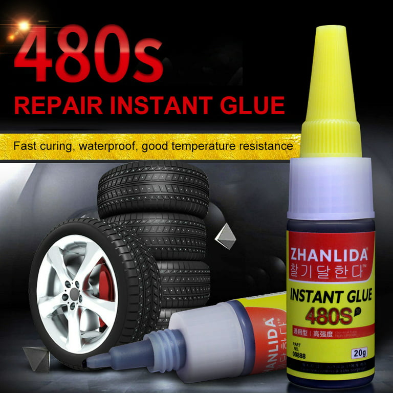 Black Super Glue Mighty Tire Repair Glue 20g Car Accessories Seal