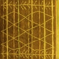 thumbnail image 1 of Ahgly Company Indoor Square Oriental Yellow Industrial Area Rugs, 7' Square, 1 of 4