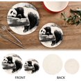 thumbnail image 4 of SKYSONIC Wash Painting Panda Pot Holders Trivets, 2 Pcs Heat Resistant Trivets,Cute Animal Summer Cotton Thread Weave Mats for Hot Pads Pans Pot Bowl Teapot for Kitchen Decor, 4 of 7
