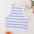 thumbnail image 5 of Bxsruta Women's Ribbed Striped Crop Tank Top Sleeveless Crew Neck Casual Workout Top, 5 of 7