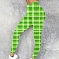 thumbnail image 2 of QATAINLAV Gym Leggings for Women 2025 St Patricks Day Shamrock Clover Print Yoga Pants Casual High Waisted Tummy Control Stretchy Tight Leggings Mothers Day Gifts Green XL, 2 of 6
