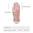 thumbnail image 2 of TERGAYEE Womens Winter Leather Gloves,manipulatescreen Texting Warm Driving Lambskin Gloves,Winter Outdoor Warm Cycling Driving Fashion Bowknot Gloves, 2 of 8