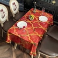 thumbnail image 2 of Red Yellow Checkered Pattern Rectangle Tablecloth 60"x120",Waterproof Polyester Rectangle Table Cloth, Wipeable Spillproof Polyester Tablecloth for Dining, Camping, Indoor and Outdoor, 2 of 6