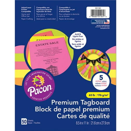 UPC: 0194629040414 | Pacon PAC101161-3 Brights Premium Tagboard Assortment – Pack of 3
