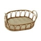 thumbnail image 2 of Canasta de ratán con manijas de la cocina Oval Kitchen Organizador Canasta tejida para almacenamiento para frutas cosméticas Sundies Coffee mesa despe, 2 of 9