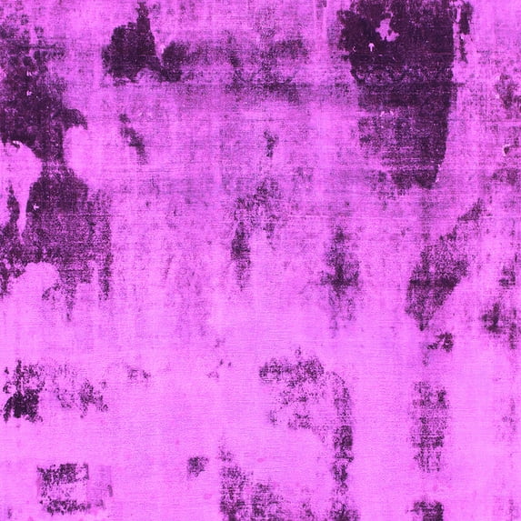 Ahgly Company Indoor Square Abstract Pink Modern Area Rugs, 5' Square